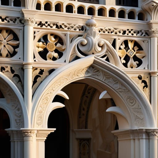 Tracing the Ogival Arches and Tracery.