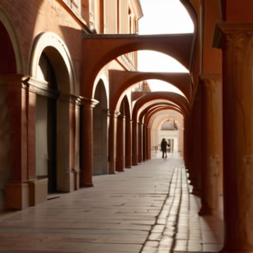 How Arches Dictate the Flow of Bologna Street Life and Walkways