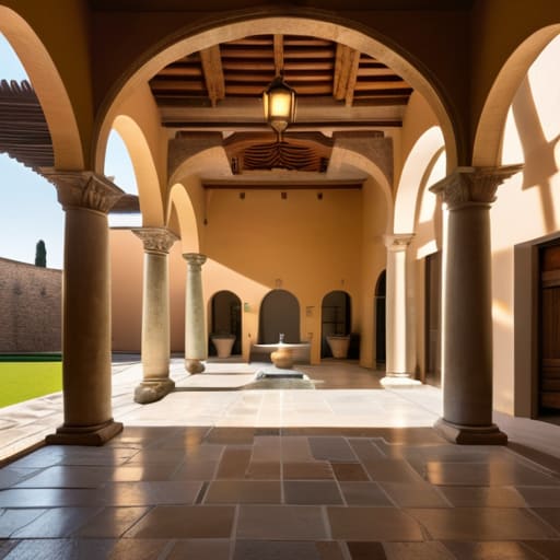 The Geometry of Seclusion and Privacy courtyard.