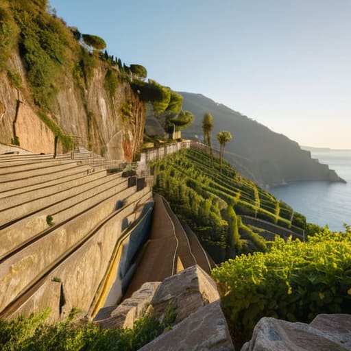 Ligurian terraces represent The Weight of the Legacy.