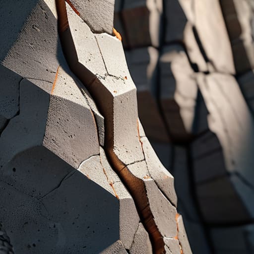 Cracked concrete, The Weight of the Story.