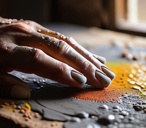 Painting Into Wet Plaster Against the Clock