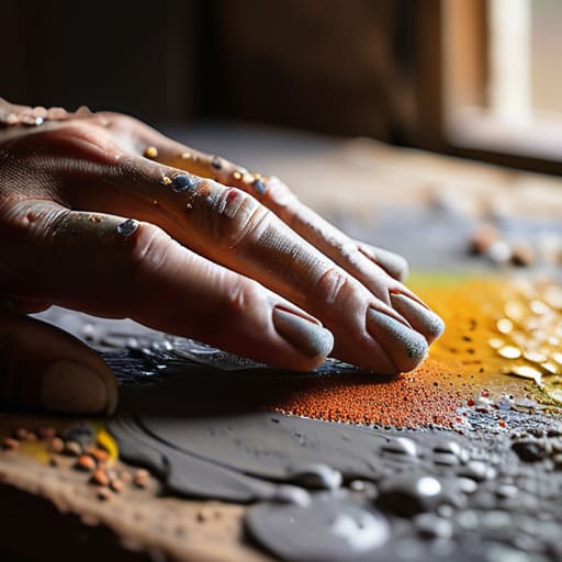 Painting Into Wet Plaster Against the Clock