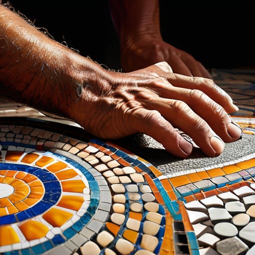 Thousands of Cut Stones Set by Eye