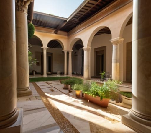 The House Turned Inward Around a Courtyard
