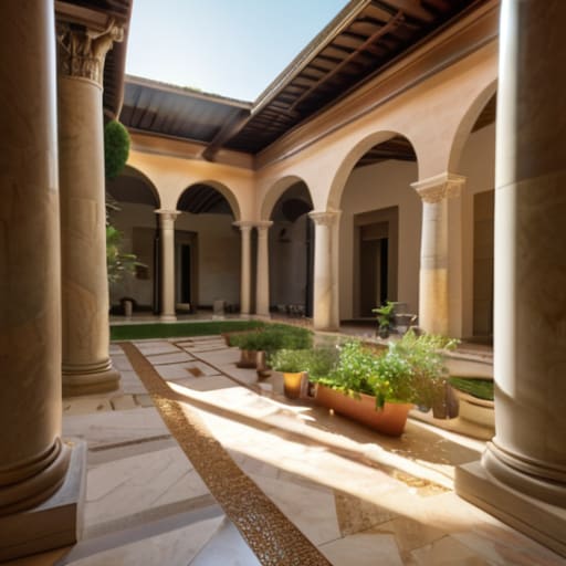 The House Turned Inward Around a Courtyard