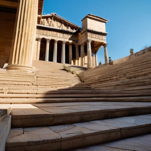 Raised on a Podium Unlike Greek Temples