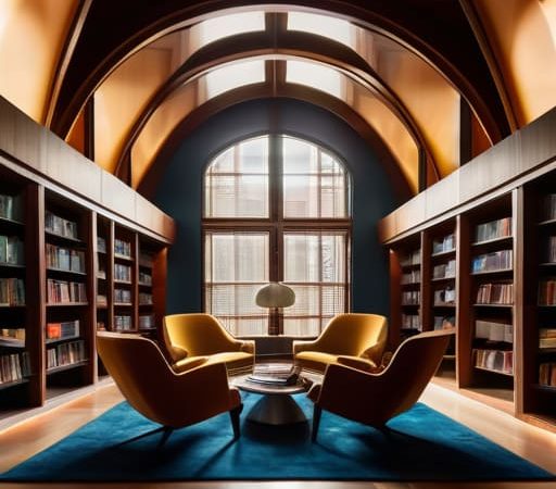 Rooms Designed Around Light and Books
