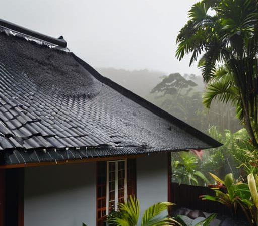 The Pitch of a Roof Tells You the Rainfall