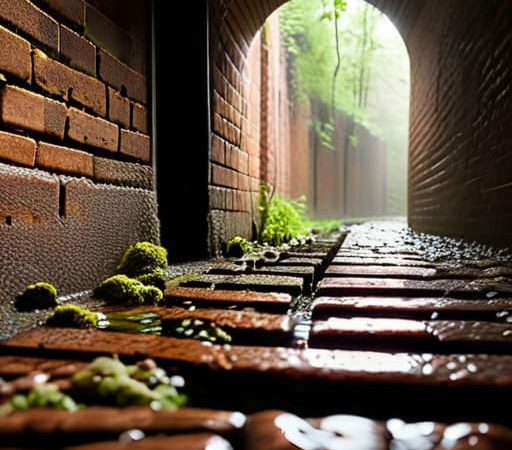 A Sewer Still Partly in Use