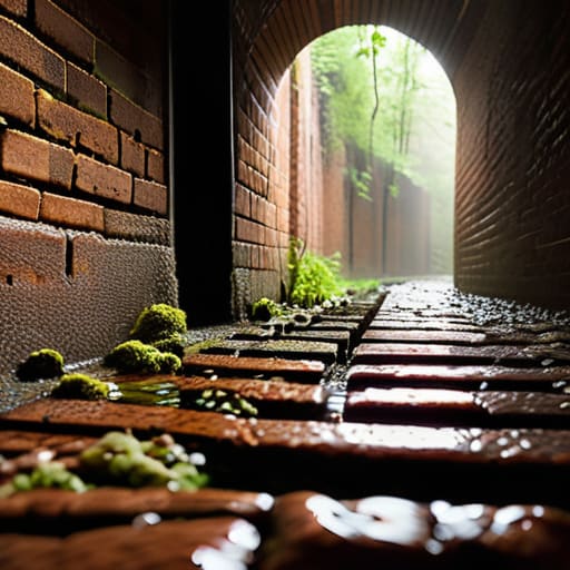A Sewer Still Partly in Use